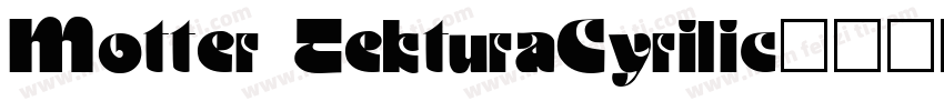 Motter TekturaCyrilic字体转换